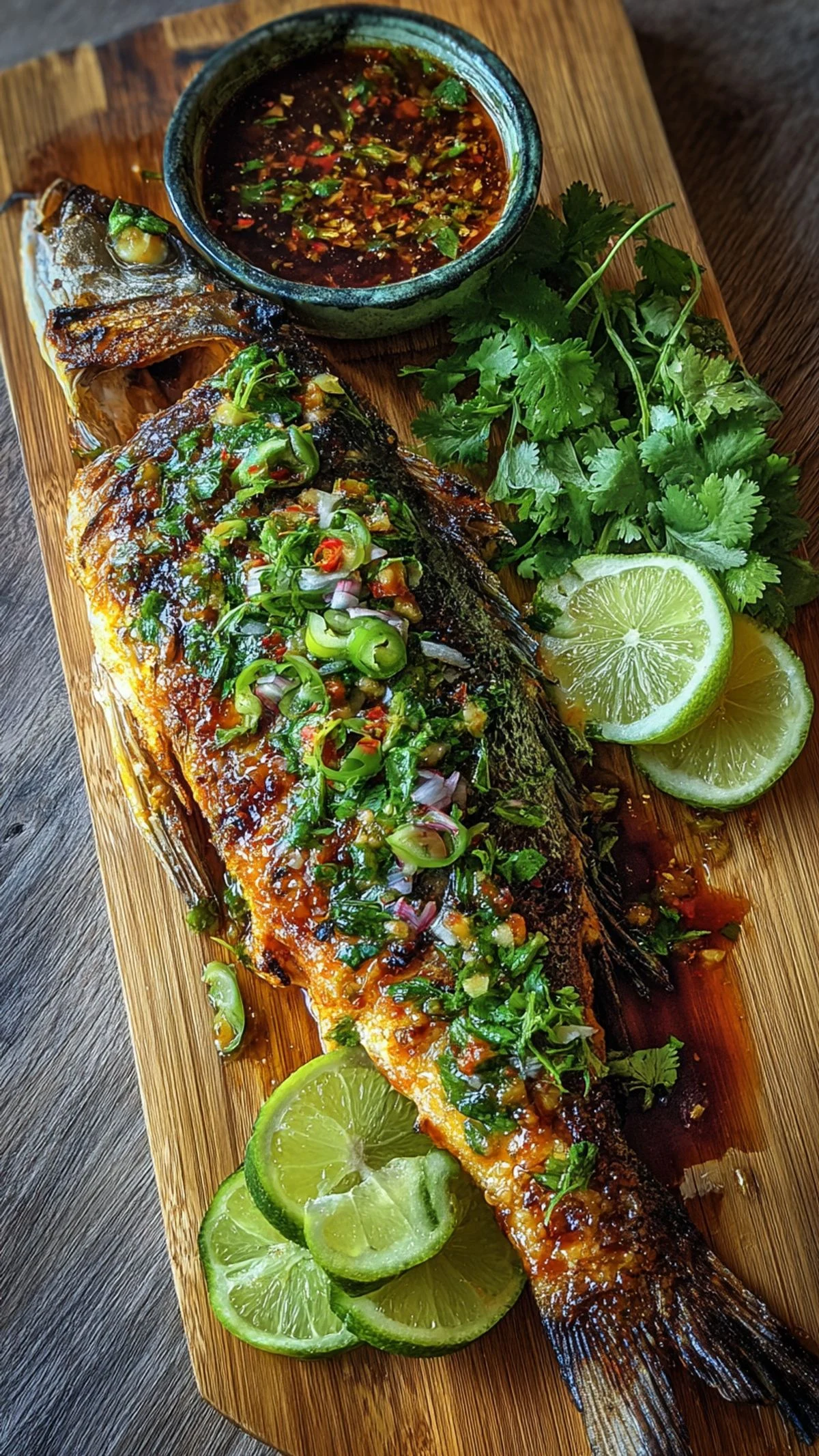 Pescado a la brasa
