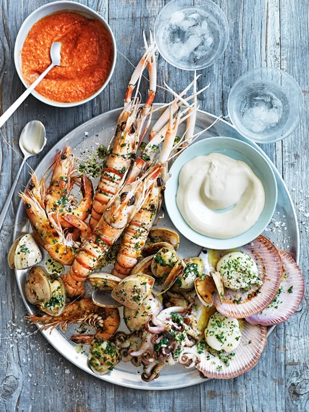 Pescado a la brasa